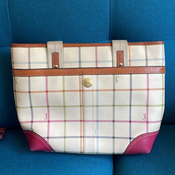Coach 2000s Heritage Tattersall Tote - Picture 7 of 11